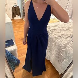 Aqua navy gown